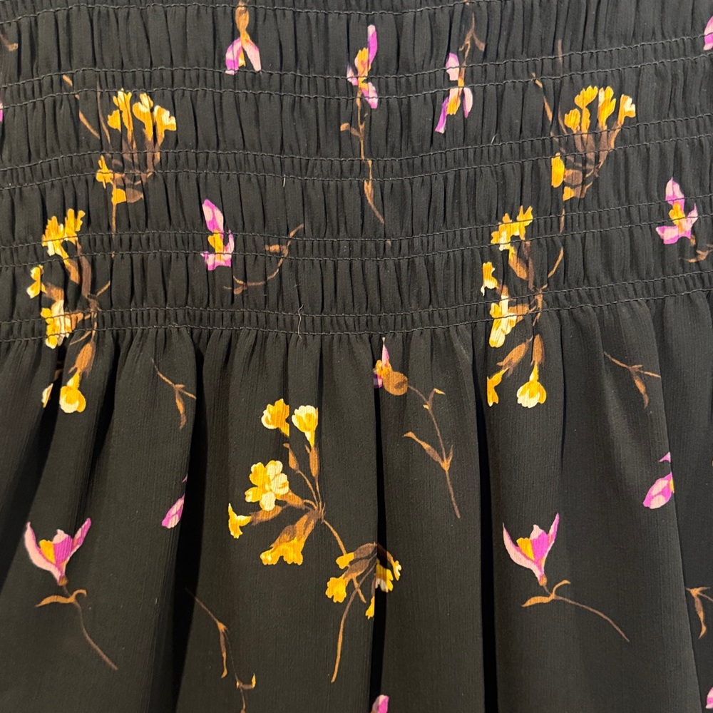 Madewell Black Floral Blouse - Picture 3 of 4